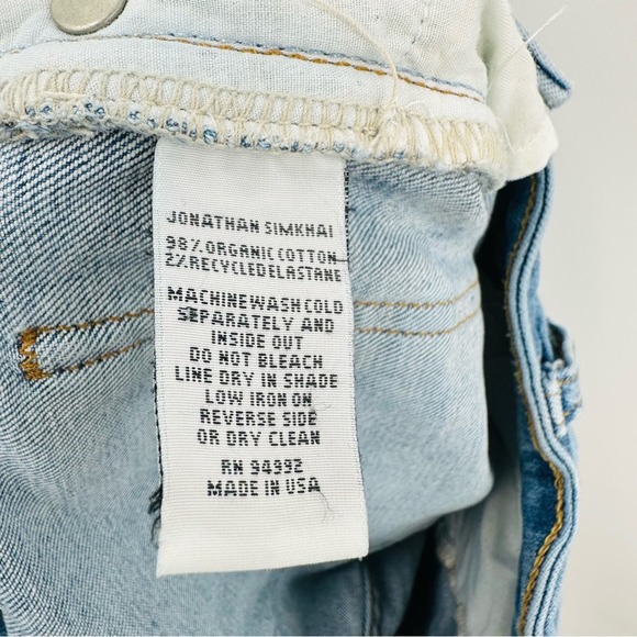 Jonathon Simkhai | The River Straight Denim in
Palisades Vintage Wash Size 27 - Picture 8 of 8